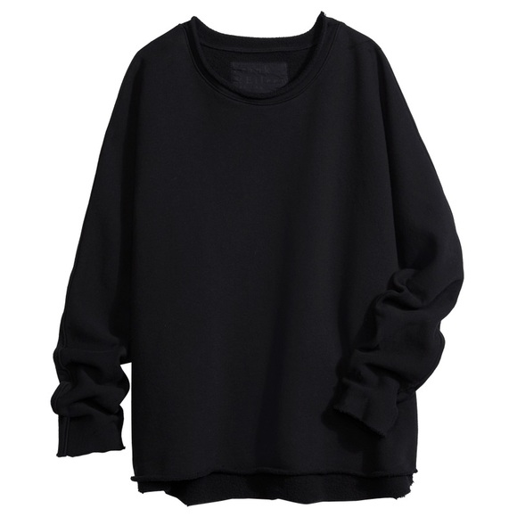 Frank & Eileen Anna Long Sleeve Capelet Black Pullover Triple Fleece Size Medium - Picture 2 of 11